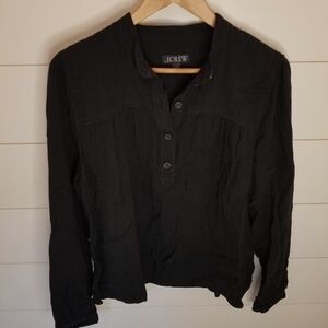 J.Crew Black Button-Up Shirt